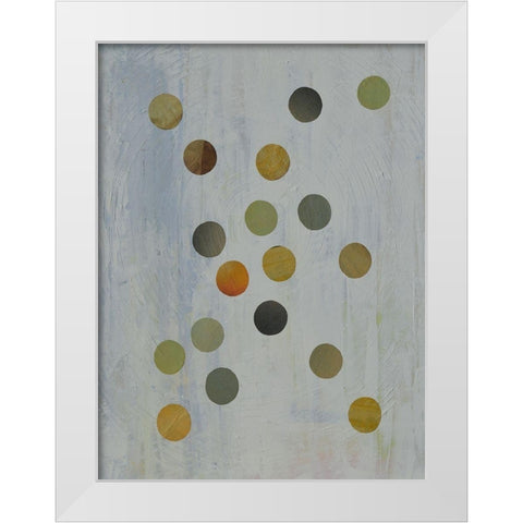 Circles Too I White Modern Wood Framed Art Print by Avondet, Natalie