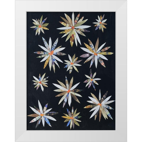 Starburst Too I White Modern Wood Framed Art Print by Avondet, Natalie