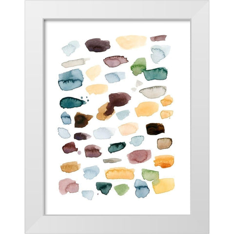 Shattered Segments II White Modern Wood Framed Art Print by Popp, Grace