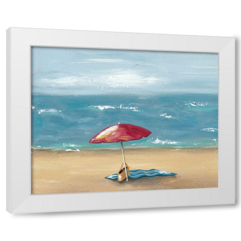 By the Beach I White Modern Wood Framed Art Print by Reynolds, Jade
