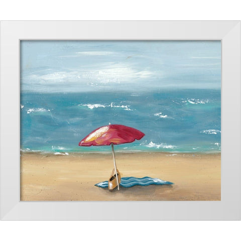 By the Beach I White Modern Wood Framed Art Print by Reynolds, Jade