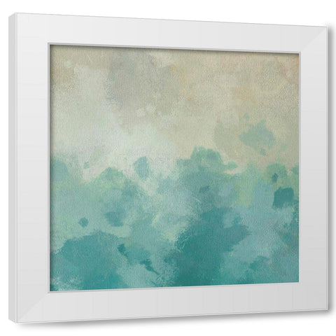 Summers Calm I White Modern Wood Framed Art Print by Saunders, Alonzo