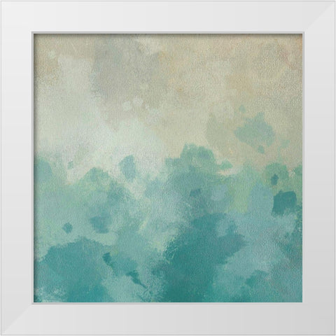 Summers Calm I White Modern Wood Framed Art Print by Saunders, Alonzo