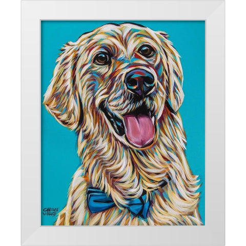 Labs II White Modern Wood Framed Art Print by Vitaletti, Carolee