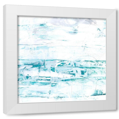Caribbean Currents II White Modern Wood Framed Art Print by Harper, Ethan