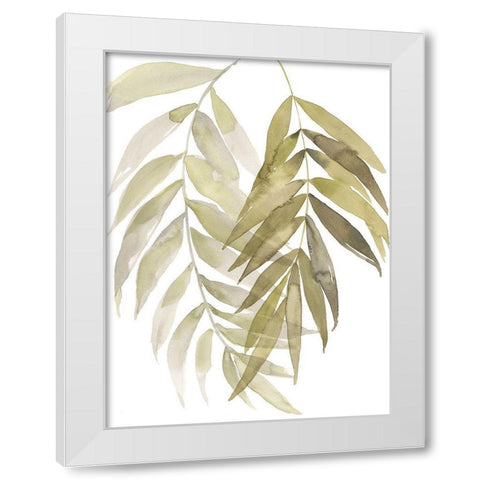 Palm Embrace I White Modern Wood Framed Art Print by Goldberger, Jennifer