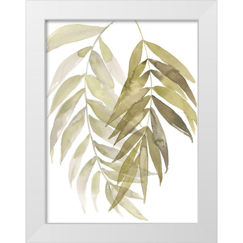 Palm Embrace I White Modern Wood Framed Art Print by Goldberger, Jennifer