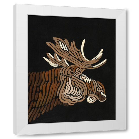 Forest Dweller I White Modern Wood Framed Art Print by Moore, Regina