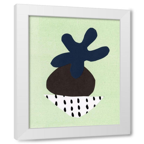 Quirks I White Modern Wood Framed Art Print by Stramel, Renee W.
