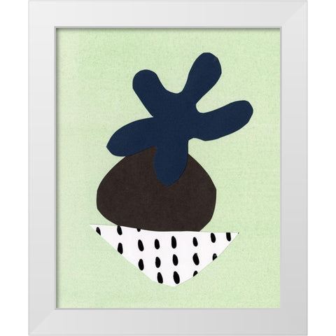Quirks I White Modern Wood Framed Art Print by Stramel, Renee W.