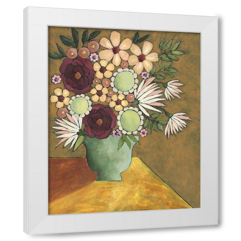 Table Arrangement I White Modern Wood Framed Art Print by Moore, Regina