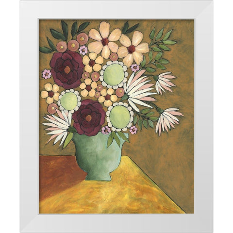 Table Arrangement I White Modern Wood Framed Art Print by Moore, Regina