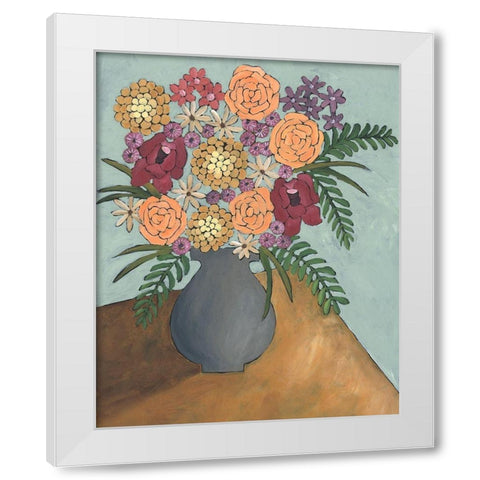 Table Arrangement II White Modern Wood Framed Art Print by Moore, Regina