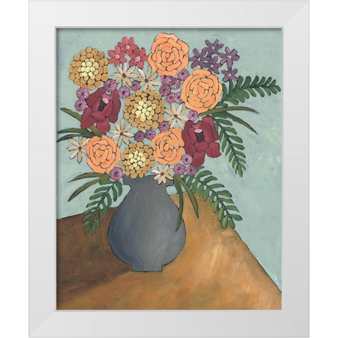 Table Arrangement II White Modern Wood Framed Art Print by Moore, Regina
