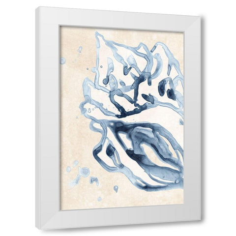 Water Shells II White Modern Wood Framed Art Print by Vess, June Erica