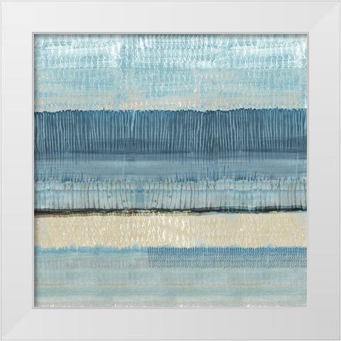 Dreams in Blue I White Modern Wood Framed Art Print by Kouta, Flora
