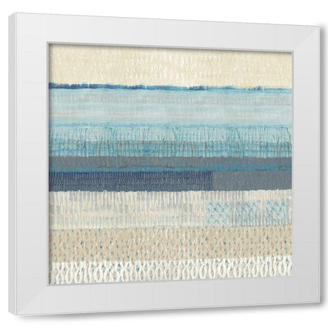 Dreams in Blue II White Modern Wood Framed Art Print by Kouta, Flora