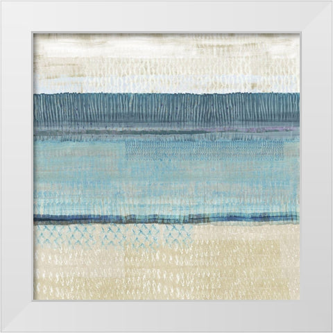 Dreams in Blue III White Modern Wood Framed Art Print by Kouta, Flora