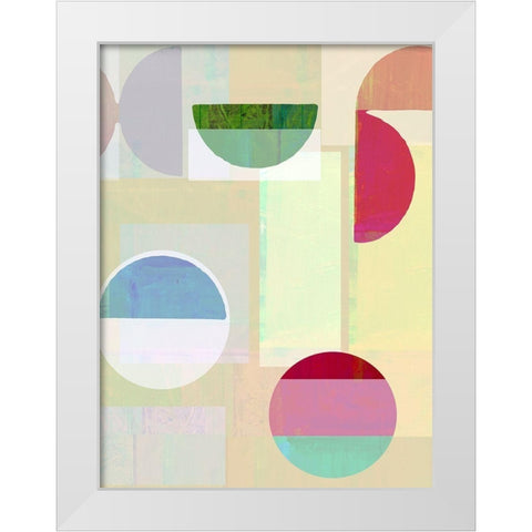 Demi II White Modern Wood Framed Art Print by Cartissi