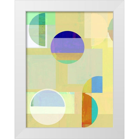 Demi III White Modern Wood Framed Art Print by Cartissi