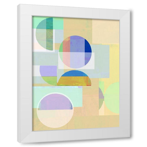 Demi IV White Modern Wood Framed Art Print by Cartissi