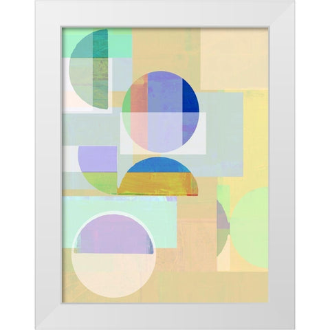 Demi IV White Modern Wood Framed Art Print by Cartissi