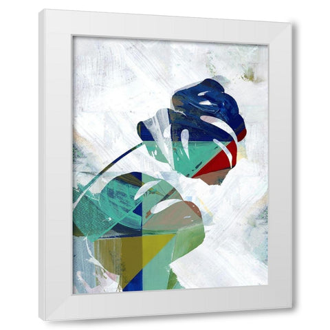 Monstera VI White Modern Wood Framed Art Print by Cartissi
