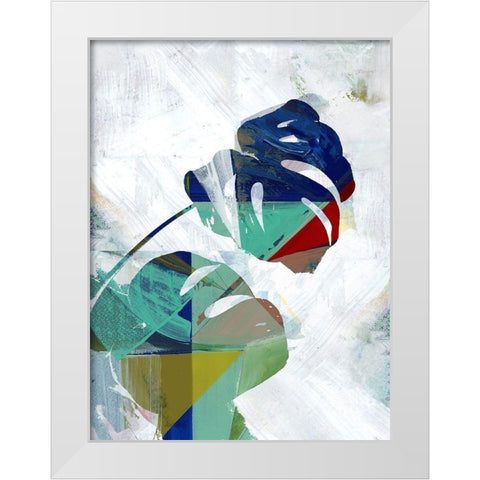 Monstera VI White Modern Wood Framed Art Print by Cartissi