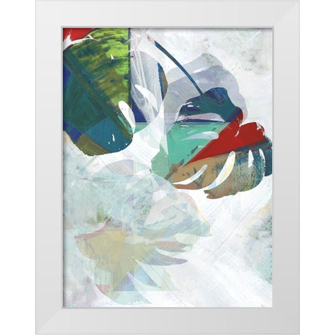 Monstera VII White Modern Wood Framed Art Print by Cartissi