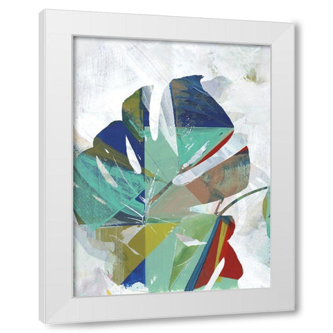 Monstera VIII White Modern Wood Framed Art Print by Cartissi