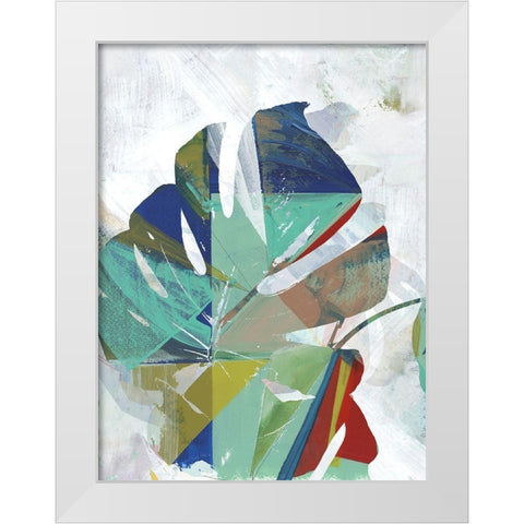 Monstera VIII White Modern Wood Framed Art Print by Cartissi
