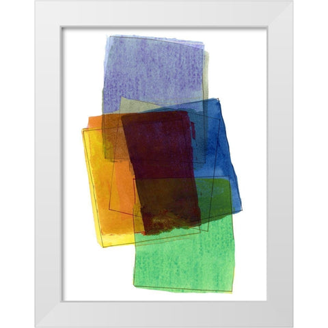 Graphene V White Modern Wood Framed Art Print by Cartissi