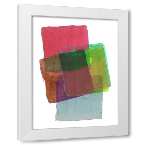 Graphene VI White Modern Wood Framed Art Print by Cartissi
