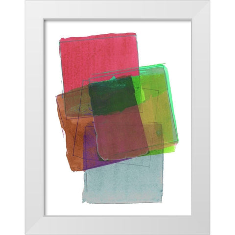 Graphene VI White Modern Wood Framed Art Print by Cartissi