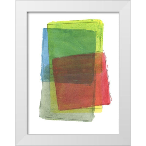Graphene VII White Modern Wood Framed Art Print by Cartissi