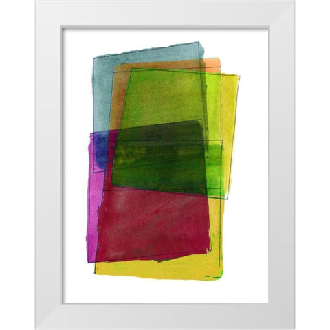 Graphene VIII White Modern Wood Framed Art Print by Cartissi