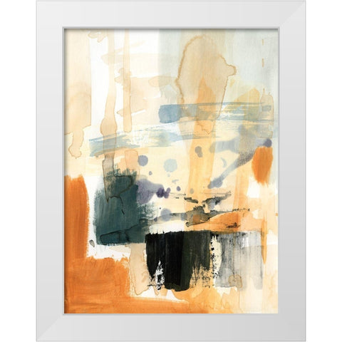 Seria III White Modern Wood Framed Art Print by Barnes, Victoria