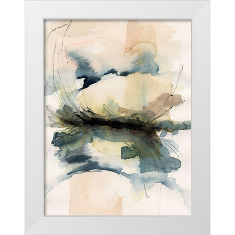 Winter Shoal II White Modern Wood Framed Art Print by Barnes, Victoria