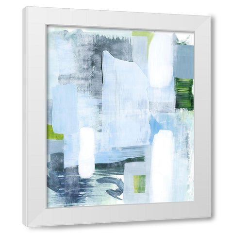 Oceanic Shimmer I White Modern Wood Framed Art Print by Popp, Grace