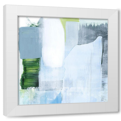 Oceanic Shimmer III White Modern Wood Framed Art Print by Popp, Grace