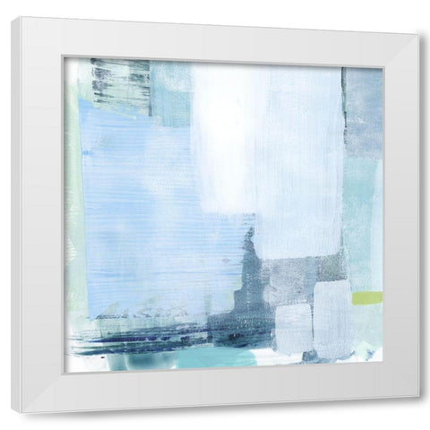 Oceanic Shimmer IV White Modern Wood Framed Art Print by Popp, Grace