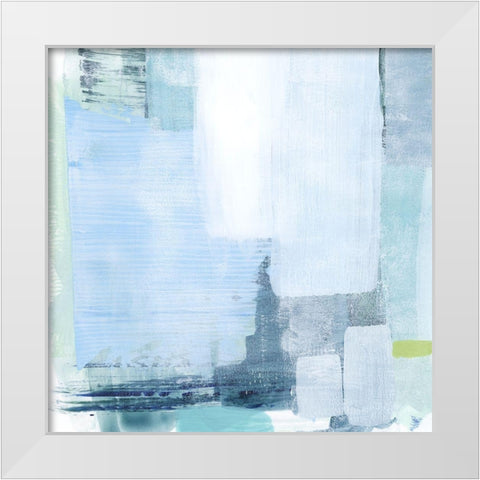 Oceanic Shimmer IV White Modern Wood Framed Art Print by Popp, Grace