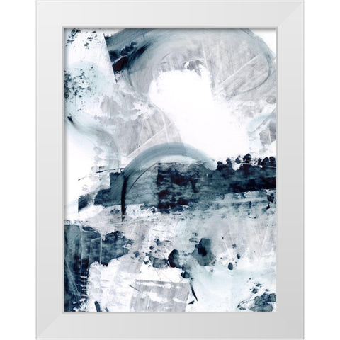 Polar Opposites I White Modern Wood Framed Art Print by Harper, Ethan