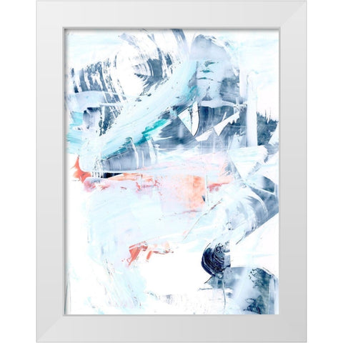 Marbled Candy II White Modern Wood Framed Art Print by Harper, Ethan
