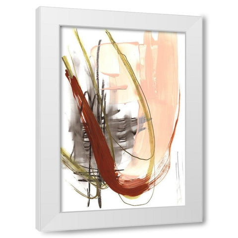 Scraped II White Modern Wood Framed Art Print by Goldberger, Jennifer