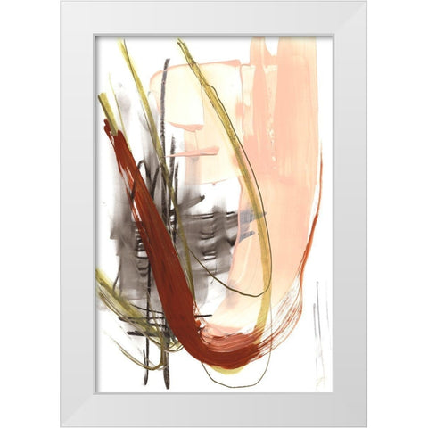 Scraped II White Modern Wood Framed Art Print by Goldberger, Jennifer