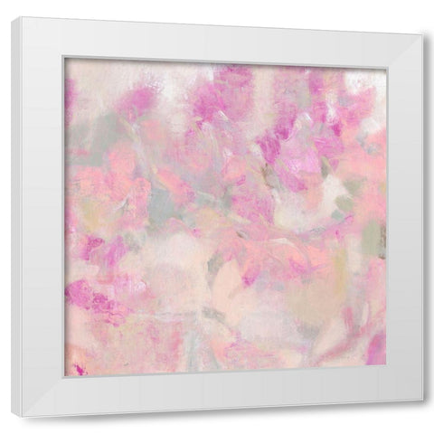 Blooming Shrub I White Modern Wood Framed Art Print by OToole, Tim