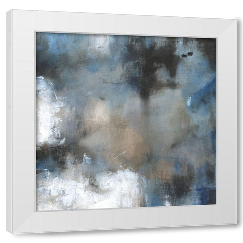 Embellished Shifting Motion I White Modern Wood Framed Art Print by OToole, Tim