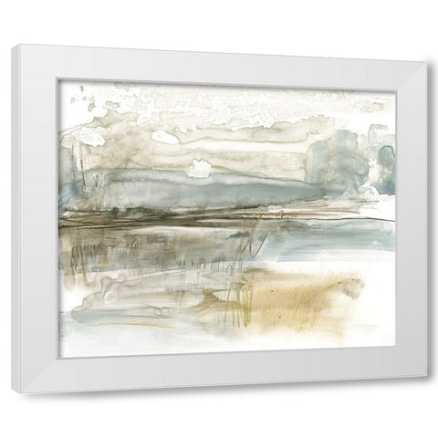 Stark Neutral Landscape I White Modern Wood Framed Art Print by Goldberger, Jennifer