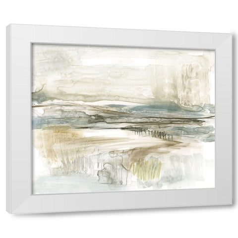 Stark Neutral Landscape II White Modern Wood Framed Art Print by Goldberger, Jennifer